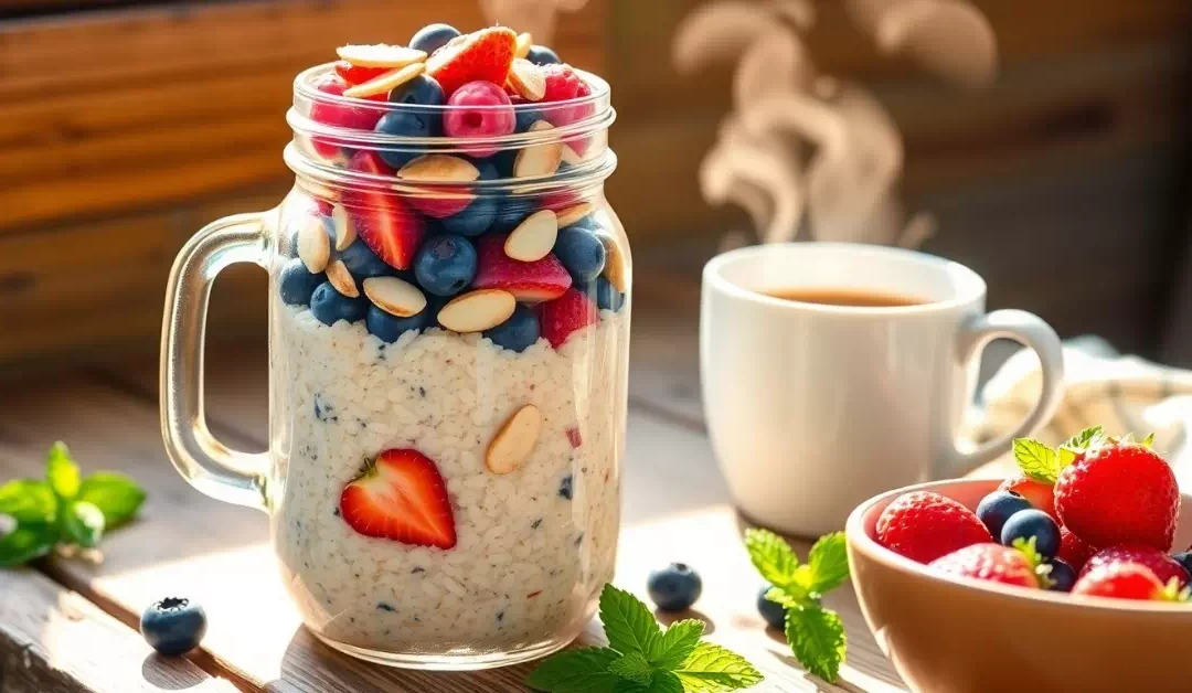 Overnight Oats with Berries and Almonds – A No-Fuss Breakfast for Busy Mornings