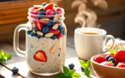 Overnight Oats with Berries and Almonds – A No-Fuss Breakfast for Busy Mornings